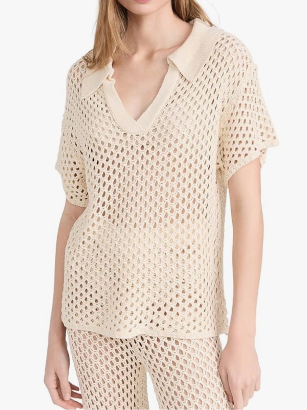 MINKPINK Balmy Crochet Knit Top